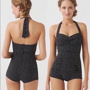 Seafolly retro polka dot Maillot one-piece size 4